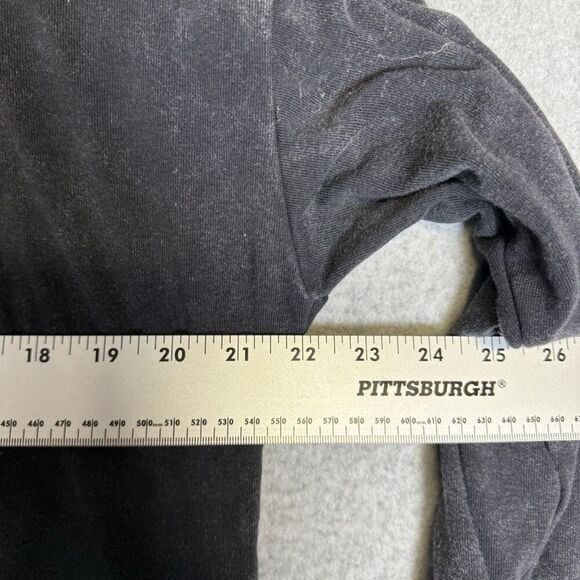 Wild Fable Women's Size Large Charcoal Grey Long Sleeve Tiered Mini Dress - Picture 4 of 8